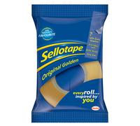 Sellotape Original Golden Tape 24mm x 33m (Pack of 6)