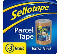 Sellotape Parcel Tape, Brown Tape for Packing, High-Strength Packaging Tape for