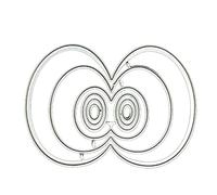 Selma. Fustelle in metallo a forma di occhio per scrapbooking
