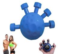 Seloniax Strength Ball, 2025 New Upgrade Forearm Strengthener, Adjustable Silicone Finger Grip Strength Trainer, Grip Strengthes Trainer, Guitar Finger Strengthening Exercisers (Blue)