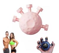 Seloniax Strength Ball, 2025 New Upgrade Forearm Strengthener, Adjustable Silicone Finger Grip Strength Trainer, Grip Strengthes Trainer, Guitar Finger Strengthening Exercisers (Pink)