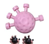 Seloniax Strength Ball, Arm Builder Forearm Seloniax Strength Power Ball, Adjustable Silicone Grip Trainer Finger Exerciser & Hand Strengthener (Pink)