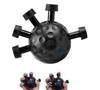 Seloniax Strength Ball, Arm Builder Forearm Seloniax Strength Power Ball, Adjustable Silicone Grip Trainer Finger Exerciser & Hand Strengthener (Black)