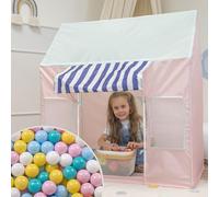 Selonis Casetta Tenda Da Gioco Con 100 Palline Di Gelateria Pieghevole Per Bambini Facile Da Montare E Smontare Per Interni Ed Esterni Con Finestre E Porte