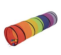 Selonis Pop-Up Tunnel Di Gioco Bambini Con 100 Palline Colorate Tubo, Multicolore:Giallo/Verde/Blu/Rosso/Arancione