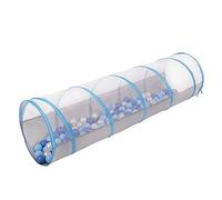 Selonis Pop-Up Tunnel Di Gioco Bambini Con 200 Palline Colorate Tubo, Grigio-Blu:Azzurro/Blu/Perla