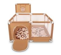 Selonis Recinto Per Bambini Con 100 Palline Colorate 6 Cm, Beige: Beige Pastello/Rame/Perla