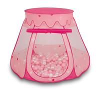 Selonis Tenda Per Bambini da Gioco a Forma di Castello Pieghevole Casetta dei Giochi Con Palline Colorate Facile Da Montare Perfetta Per Giocare In Interni Ed Esterni