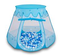 Selonis Tenda Per Bambini da Gioco a Forma di Castello Pieghevole Casetta dei Giochi Con Palline Colorate Facile Da Montare Perfetta Per Giocare In Interni Ed Esterni