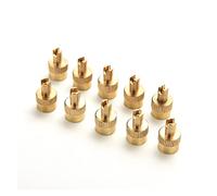 SELPED KANGYEBAIHUODIAN 10pcs Motorcyle Car Chrome Metal Slotted Valve STEM Caps with Core Remover Tool Commercio all'Ingrosso