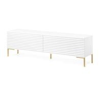 Selsey Agnello Mobile TV, melamina, Grigio-Beige, 140 cm