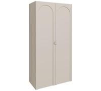 Selsey Armadio Camera da Letto 100 cm Color Cashmere - Armadio 2 Ante con 7 Ripiani e Barra Appendiabiti, Armadio Salvaspazio Moderno per Camera da Letto, Prodotto in Europa