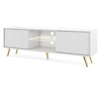 Selsey Bello Mobile TV Lowboard, melamina, Nero, 175 cm