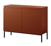 Selsey BEMMI - Credenza 2 ante - Larghezza 100 cm - Rosso mattone - Gambe in metallo