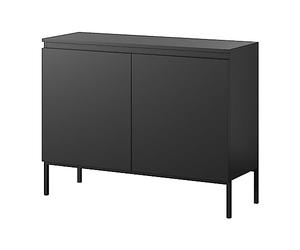 Selsey Bemmi - Credenza comò 2 ante, nero, 100 cm