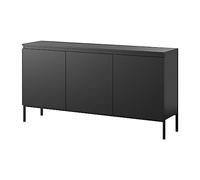 Selsey Bemmi - Credenza comò 3 ante, nero, 150 cm