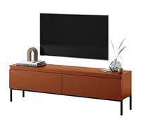 Selsey Bemmi Mobile TV 150 Cm Rosso Mattone Gambe In Metallo