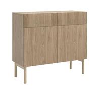 Selsey Cassettiera con 2 ante e 2 cassetti, 100 cm, rovere Nolie oliato