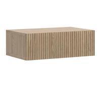 Selsey Comodino Appeso con Cassetto A Lamelle 50 x 17 cm Tavolo Da Notte Rovere Oliato Nolie
