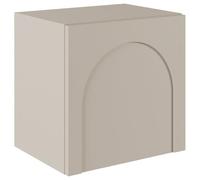 Selsey Comodino Camera da Letto 50 cm Finitura Cachemire con Scanalatura Arco Sistema Tip-On per Apertura Senza Maniglie Mensola con Cassetto Ideale per Stili Moderni e Classici