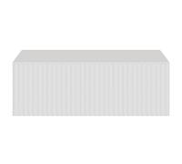 Selsey Comodino Per Camera Da Letto Sospeso Con Cassetto A Doghe 50 x 17 cm Comodino Da Notte Bianco Veldio