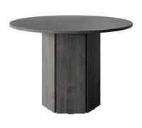 Selsey Hexa Dining Table Laminated Top Black Ash 110cm