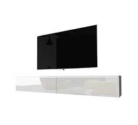 Selsey KANE - Mobile TV a Parete/Tavolino TV Scandinavo con LED / 180cm / Bianco