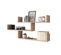 Selsey KASSI - Pannello a muro/Scaffale Murale/Mensole a Parete/Ripiani a 3 Livelli/Quercia