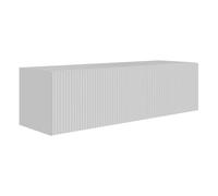 Selsey Mobile Porta TV Sospeso Bianco Opaco Larghezza Totale 100 cm - Mobile TV Moderno con 2 Vani, Ante a Ribalta, MDF e Pannelli Laminati, Design Elegante per Soggiorno o Camera