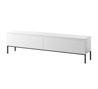 Selsey Mobile TV, Melamine, Bianco, 175 cm