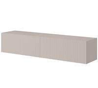 Selsey Mobile TV Mobile Porta TV 140 cm Sospeso Facciata Fresata Grigio Beige Veldio