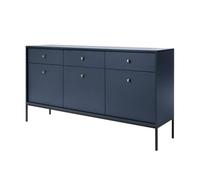 Selsey MONNE-Una cassettiera a Tre Ante con cassetti, Legno ingegnerizzato, Blu Mare, 153,4 cm x 83,2 cm 39 cm