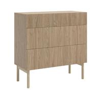 Selsey Nolie - Cassettiera con 3 cassetti, 90 cm, colore: quercia oliata