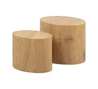 Selsey Plomin - Set di due tavoli - rovere - ovale - scandinavo