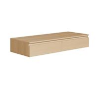 Selsey Postazione Trucco Moderna Effetto Quercia Toeletta Trucco Sospesa 120 cm con 2 Cassetti Elegante e Resistente, Perfetta per Interni Contemporanei e Spazi Compatti