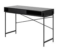 Selsey scrivania, Legno ingegnerizzato, Frassino Nero, 75x110x50 cm