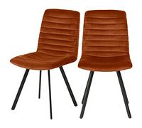 Selsey Sedia da sala da pranzo, colore rame, 88 x 46 x 60 cm