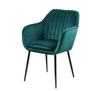 Selsey Sedia Imbottita, con, Verde Bottiglia/Nero, 57 x 83 x 61