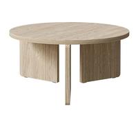 Selsey Tavolino da salotto, tavolino da caffè, rotondo, 85 cm, in rovere oliato, Preffines