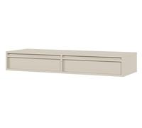 Selsey Toeletta Da Trucco Tavolo Da Trucco Con 2 Cassetti Sospeso Moderno Per Camera Da Letto 110 cm Grigio Beige Evo