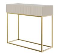 Selsey VELDIO - Console - 90 cm - taupe (grigio-beige) con piedini dorati