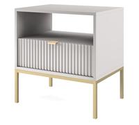 Selsey Vellore - Comodino, Engineered Wood, 54 cm, colore: Grigio