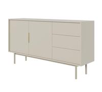 SELSEY Viviaro - Cassettone a due ante con tre cassetti, Grigio beige, 154 cm