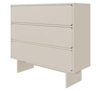 Selsey Wuwu - Cassettiera con 3 cassetti, 101 cm, colore: Grigio