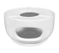 Seltmann 001.217161 Rondo/Liane - Fornelletto rotondo in porcellana, colore: Bianco