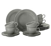 Seltmann Beat - Servizio da caffè, 18 pezzi, colore: Grigio perla