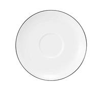 Seltmann Lido - Piattini per caffè al latte, 16 cm, 6 pezzi, colore: Nero