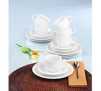 Seltmann Weiden 001.716172 - Servizio da caffè Compact, 18 pezzi, colore: Bianco