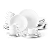 Seltmann Weiden 001.716175 Compact - Servizio da tavola da 30 pezzi, colore: Bianco