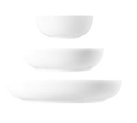 Seltmann Weiden Beat - Set di 3 ciotole per alimenti, 20/25/28 cm, colore: Bianco